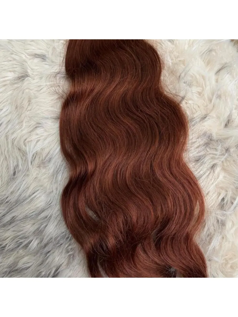 Natural Wavy Human Hair Weft Extensions - 24in, 100g, 12A Grade